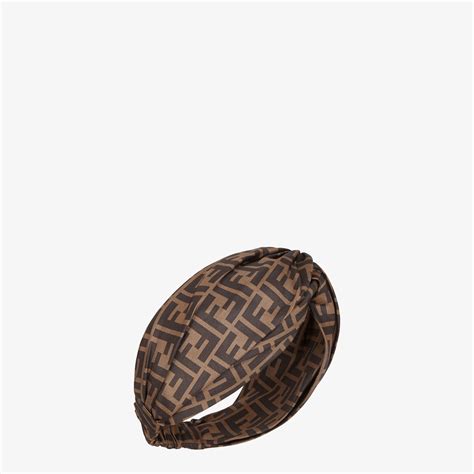 fendi brown silk bandeau top|Wrappy .